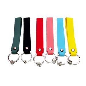 Colorful Silicon Key Chain Metal