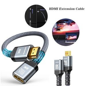 8K 4K HDMI Extender Extension Cable 2.1 4K 30Hz 60Hz 120Hz Utra High Speed Male to Female Adapter