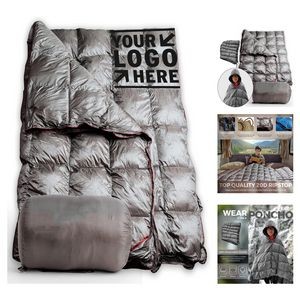 1 Person Backpacking Quilt Down Alternative Packable Lightweight Camping Puffy Blanket