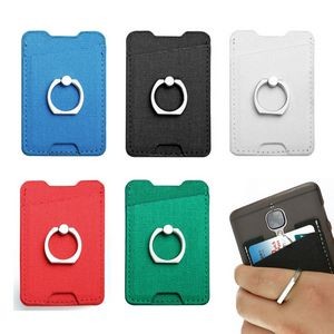 Mobile Phone Wallet with Ring Stand