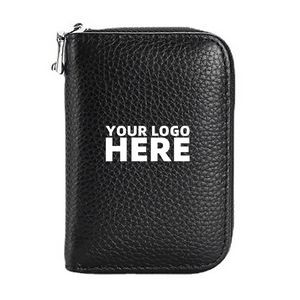 RFID Leather Credit Card Bag