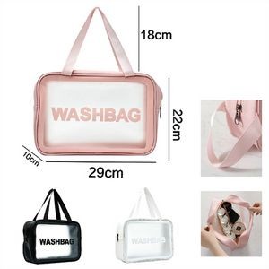 Custom Clear Transparent Toiletry Makeup Bag