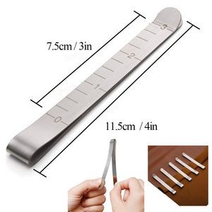3 Inches Stainless Steel Hemming Clips Measurement Ruler