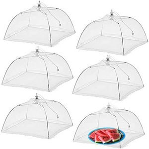 White Pop-Up Mesh Food Cover Tent
