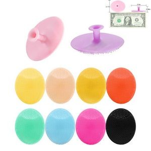 Round Silicone Facial Soft Cleansing Brush