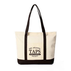 Canvas Sailing Tote Bag With Zipper