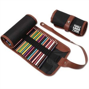Colored Pencils Roll 48pcs Canvas Pencil Organizer Bag Wrap