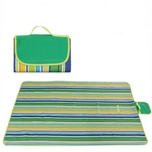 Striped Folding Picnic Blanket Waterproof Mat
