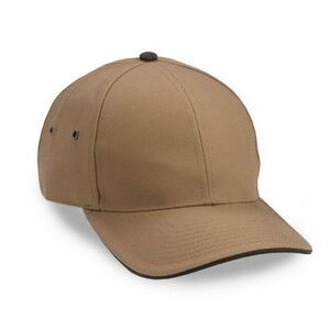 6 Panel Water/Stain Repellent Canvas Cap