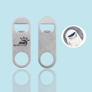 Compact Stainless Steel Bottle Opener with Handle