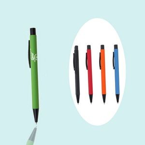 Metal Ballpoint Pen with Soft-Touch Grip