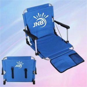 Outdoor Foldable Stadium Chair with Armrests