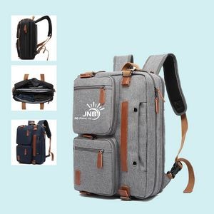 Convertible Laptop Backpack with Messenger Bag Option