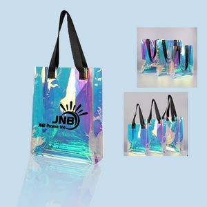 Holographic Iridescent PVC Tote Bag