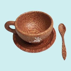 Coconut Wooden Cup Set