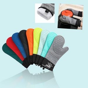 Silicone Oven Mitt with Cotton Lining