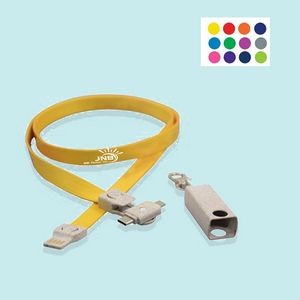 Multi-Purpose Lanyard with Charging Cable