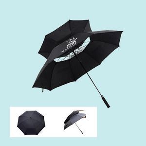 Storm-Proof Golf Umbrella with Double Canopy