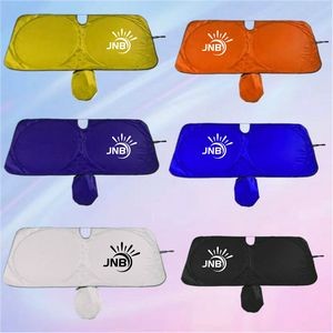 Portable Automotive Sunshade with Storage Pouch