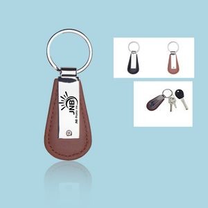 Leather Teardrop Keychains