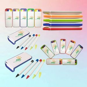4-in-1 Plastic Writing Set in Portable Box