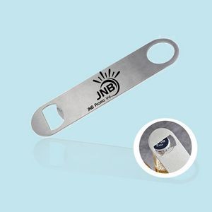 Ergonomic Large Stainless Steel Bottle Opener with Handle