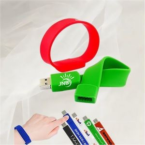 Wristband 4GB USB Drive with Silicone Strap