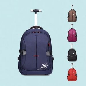 Wheeled Travel Backpack With Multi Compartments