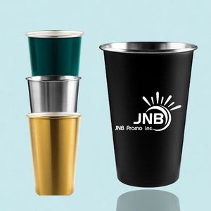 16 oz Stainless Steel Pint Cup for Beverages