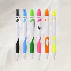 Dual-Function Highlighter and Ballpoint Pen