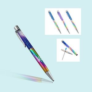 Pen Rainbow Color Gradient Floating Glitter