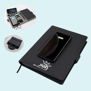 Multi-Functional Notebook with Wireless Charger Power Bank for Versatile Productivity