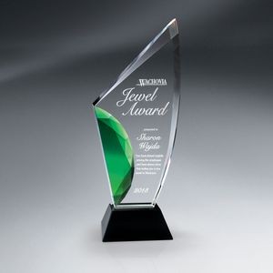 Vibrant Green Gemstone Award - Large