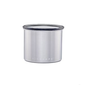 Airscape® Coffee Canister – Classic 4" Brushed Steel Silver