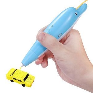Dolphin 3D Drawing Printer Pen Kids Toys- rechargeable