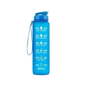 32 Oz Water Bottle with Motivational Time Reminder