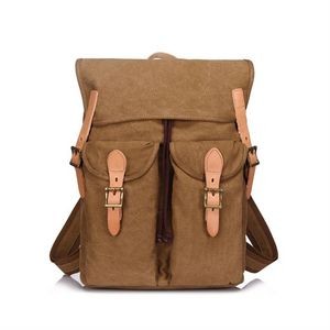 Dual Pocket Drawstring Backpack