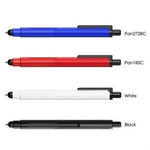 Retractable pen with black barrel