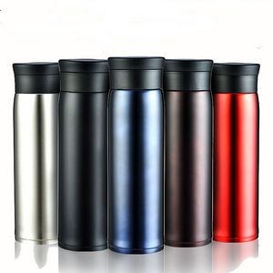 Double wall 16 oz. stainless steel water bottle.
