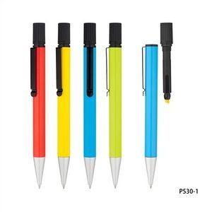 2 in 1 Highlighter Ballpoint Pen