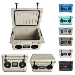 37 Quart Hard Cooler with Built-In Bluetooth Speakers