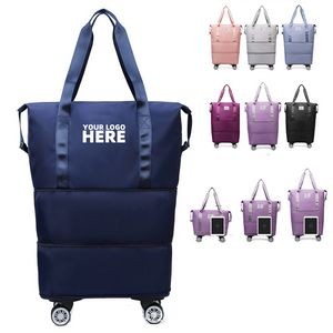 Expandable Foldable Duffle Bag With Wheel
