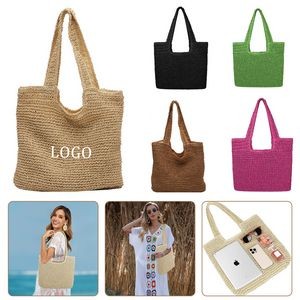 Women Large Straw Beach Bag