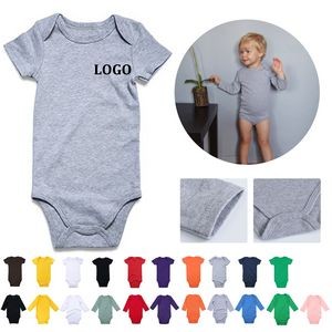 Unisex Solid Baby Bodysuit