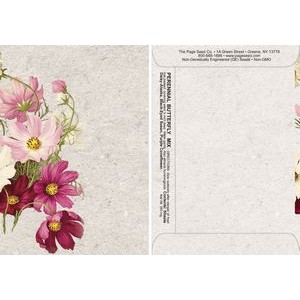 Watercolor Series Butterfly Seed Packet - Digital Print/Packet Back Imprint