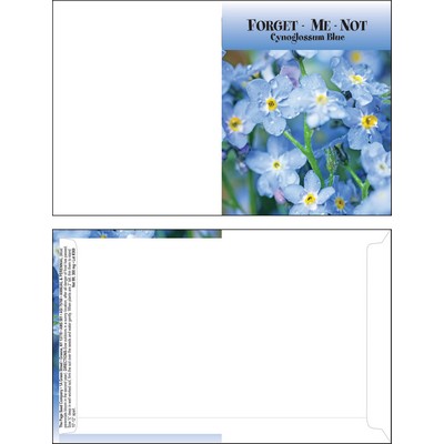 Mailable Series Forget Me Not Flower Mix Seeds- Digital Print - Front & Back