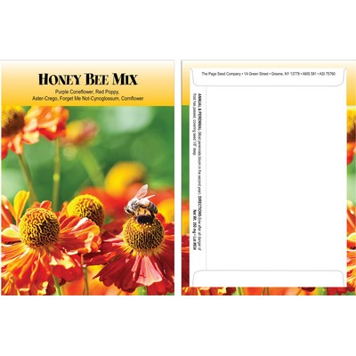 Standard Series Honey Bee Seed Mix-Digital Print on Back of Packet