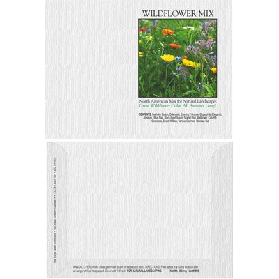 Impression Series Wildflower Mix Flower Seeds - Digital Print/ Front & Back Imprint