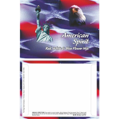 American Spirit Series Flower Mix - Statue of Liberty/ Eagle- Digital Print/Back Imprint