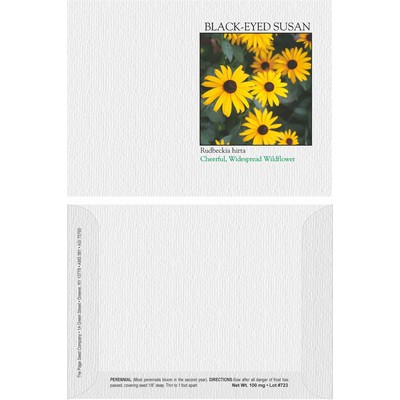 Impression Series Black Eyed Susan Flower Seeds - Digital Print/ Front & Back Imprint